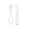 Monoprice Outlet Strip, Surge, Coax, 5-15R, 5-15P, 4 ft, White 9199 - alternate 3
